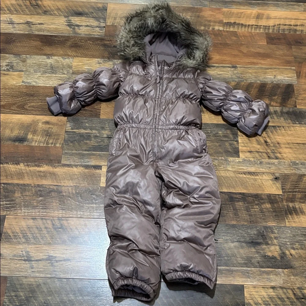 GAP Kids‎ Down Snowsuit with Faux Fur Hood